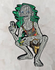 10 Pack - Festie Smeagol The Precious Hippie Lord Of The Weed Gollum Smoke Rings Stoner Wholesale Enamel Pins Hat Pins Bulk Lapel Pin Brooch Badge Festival Pin