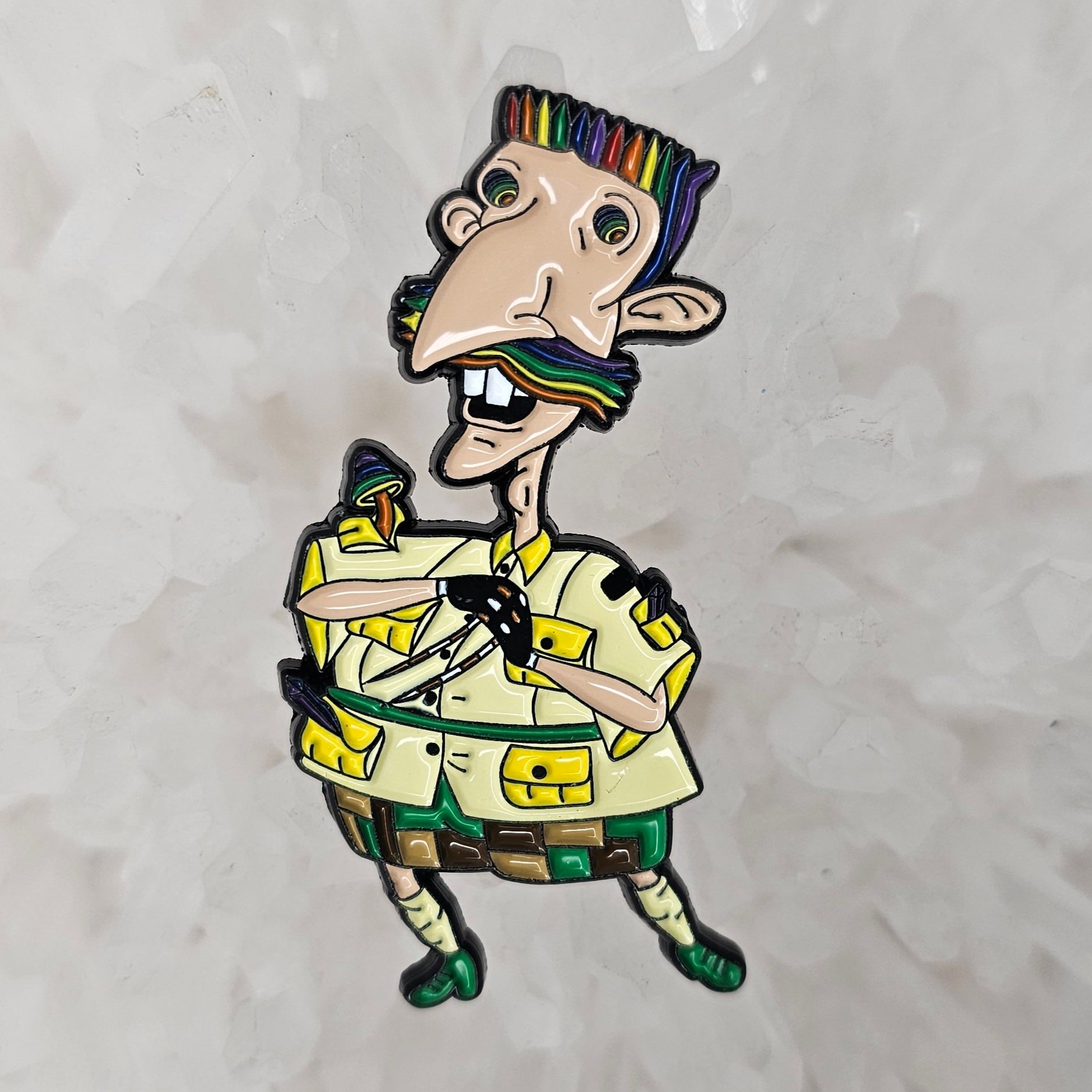 Festie Freak Nigel Thornberry 90s Cartoon Gloving Flow Enamel Pins Hat Pins Lapel Pin Brooch Badge Festival Pin