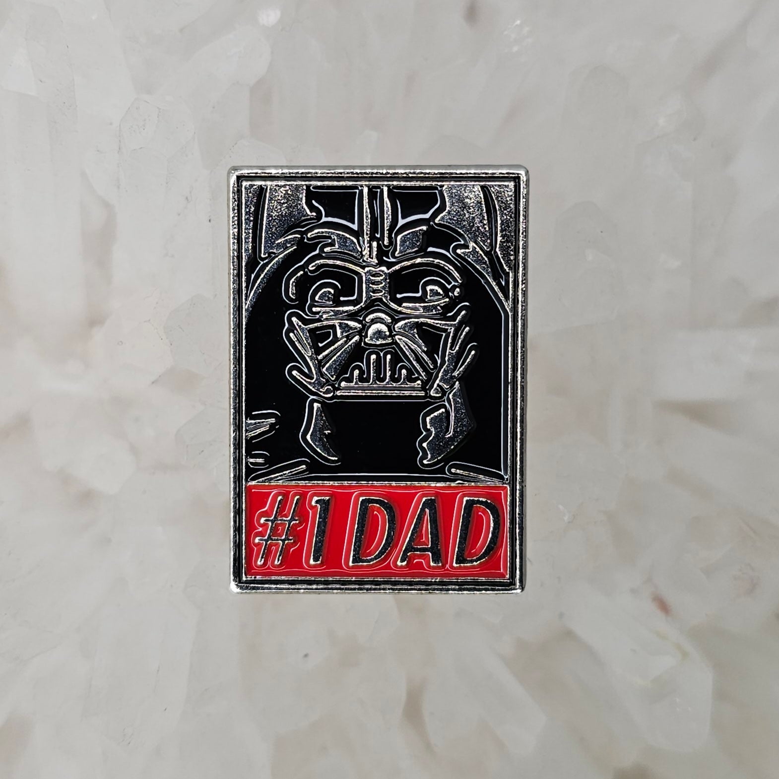 Number One Dad Vader Best Dad Star Best Dad Wars Cartoon Movie Game Enamel Pins Hat Pins Lapel Pin Brooch Badge Festival Pin