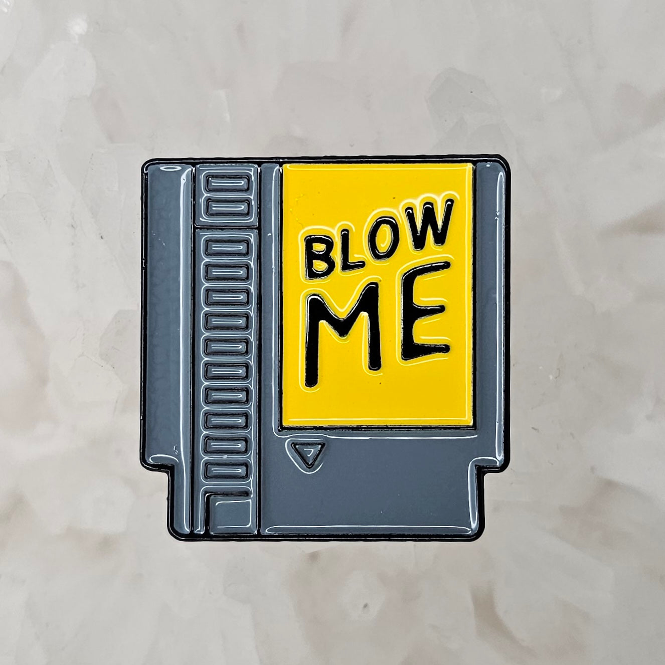 Blow Me N64 Cartridge Snes Funny Video Game Enamel Pins Hat Pins Lapel Pin Brooch Badge Festival Pin