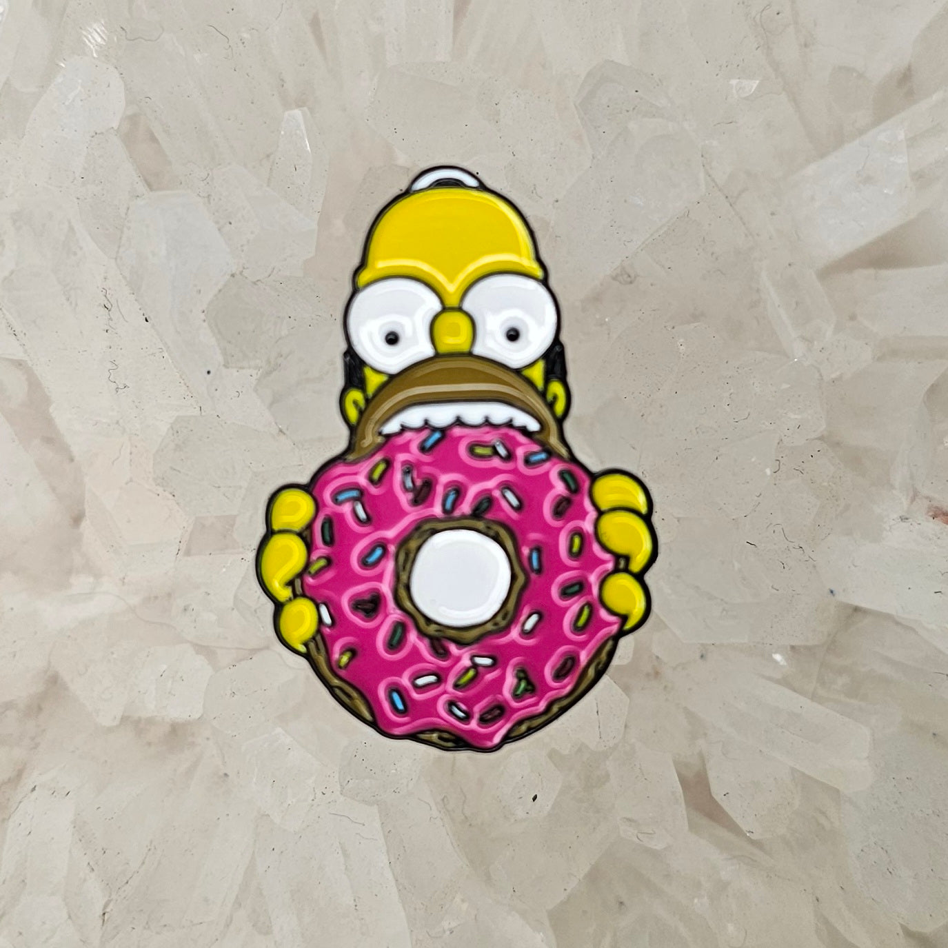 Donut Fiend Homer Simpson 90s Cartoon Tv Enamel Pins Hat Pins Lapel Pin Brooch Badge Festival Pin