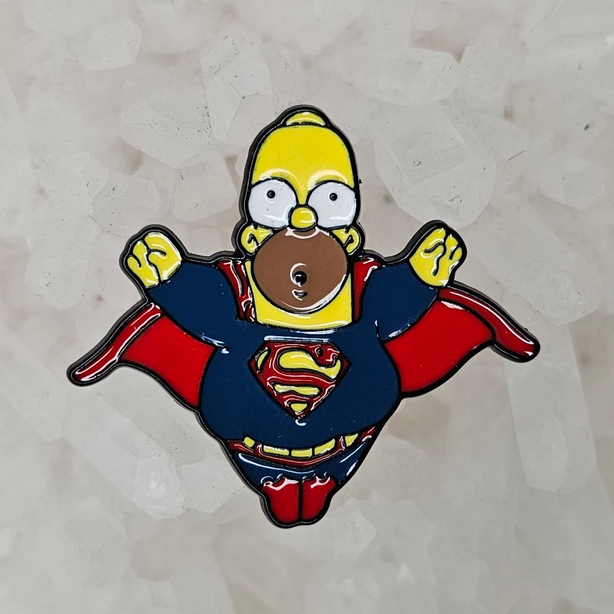 Super Homer Man Simpson Comic Book 90s Cartoon Tv Enamel Pins Hat Pins Lapel Pin Brooch Badge Festival Pin