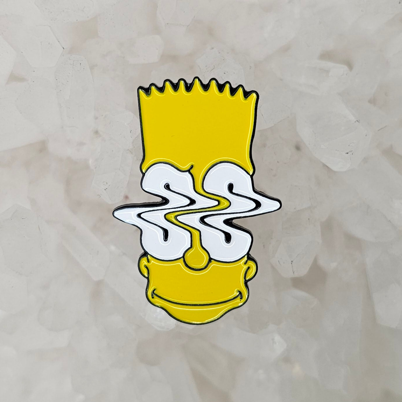 Trippy Bart Psychedelic Simpson 90s Cartoon Tv Enamel Pins Hat Pins Lapel Pin Brooch Badge Festival Pin
