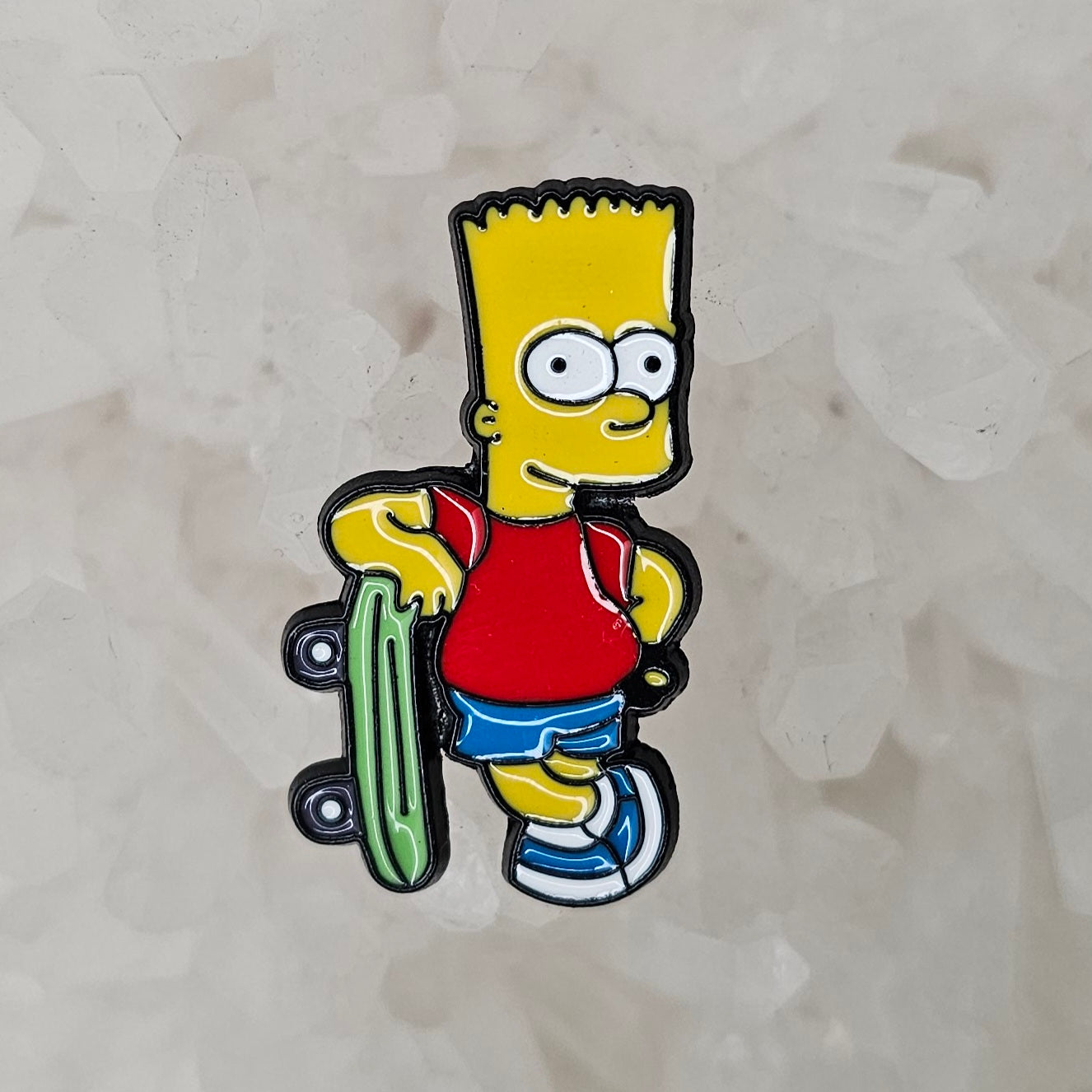 Skateboard Bart Skater Simpson 90s Cartoon Tv Enamel Pins Hat Pins Lapel Pin Brooch Badge Festival Pin