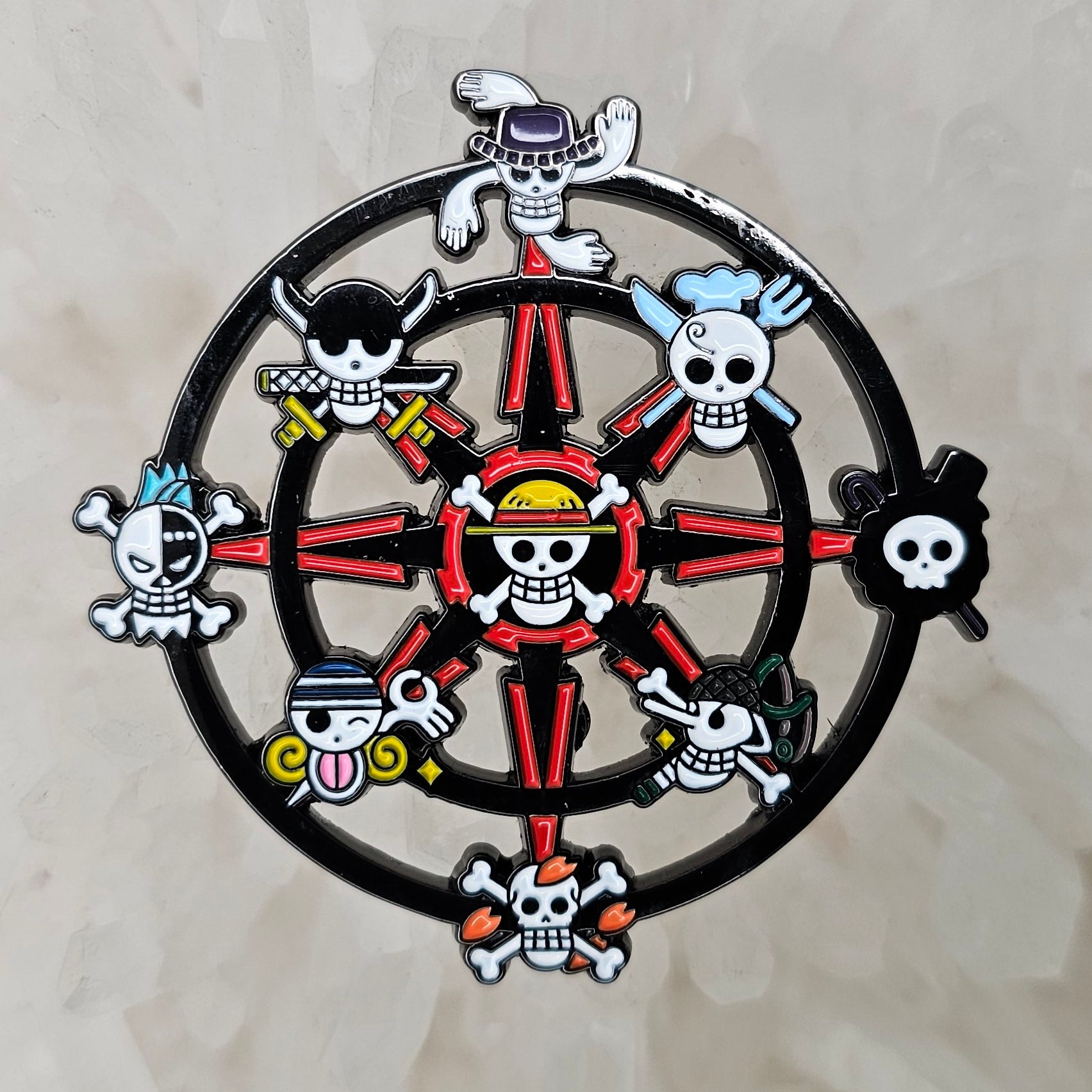 One Japanese Piece Pirate Skull Anime Manga Cartoon Art Enamel Pins Hat Pins Lapel Pin Brooch Badge Festival Pin