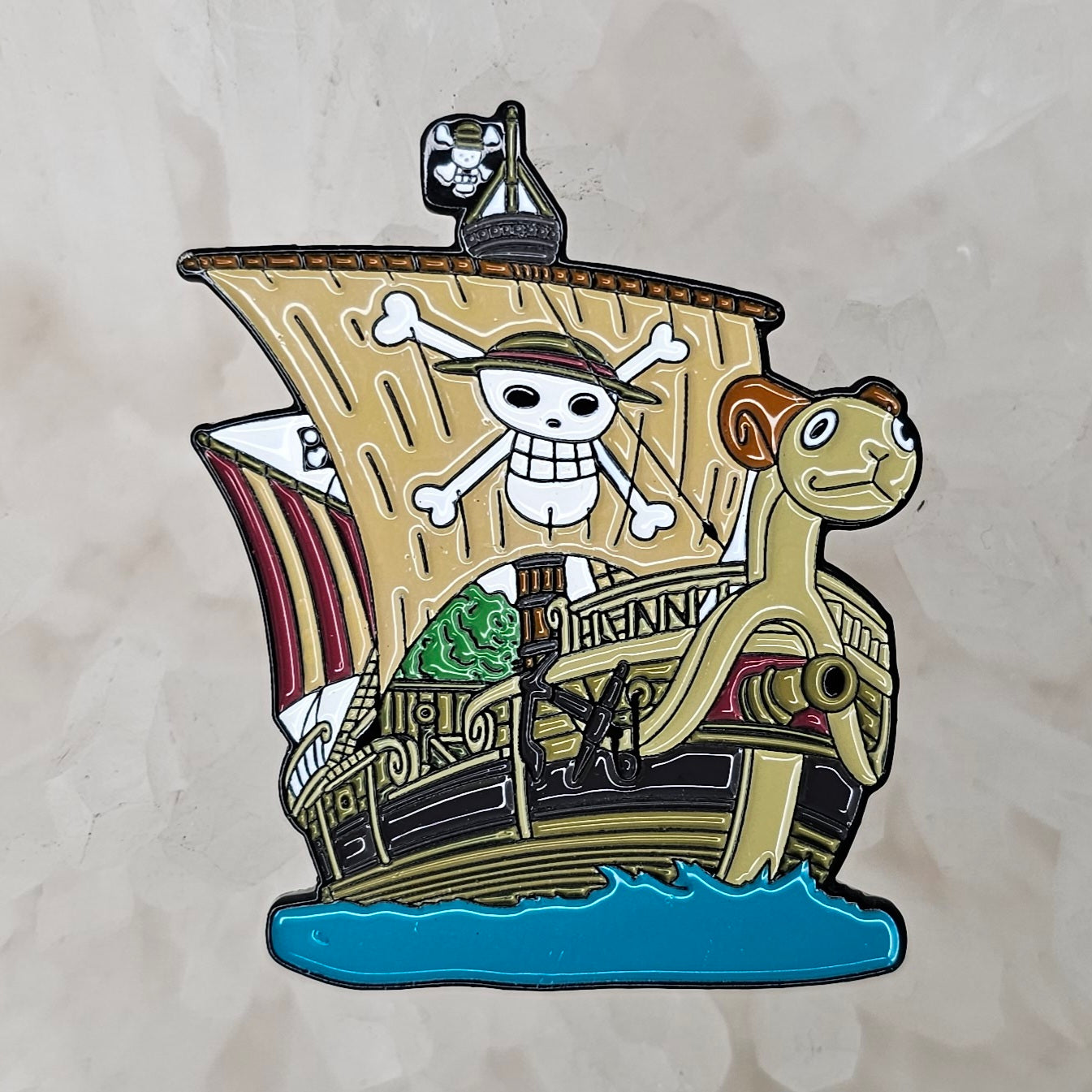 One Japanese Piece Pirate Ship Anime Manga Cartoon Art Enamel Pins Hat Pins Lapel Pin Brooch Badge Festival Pin