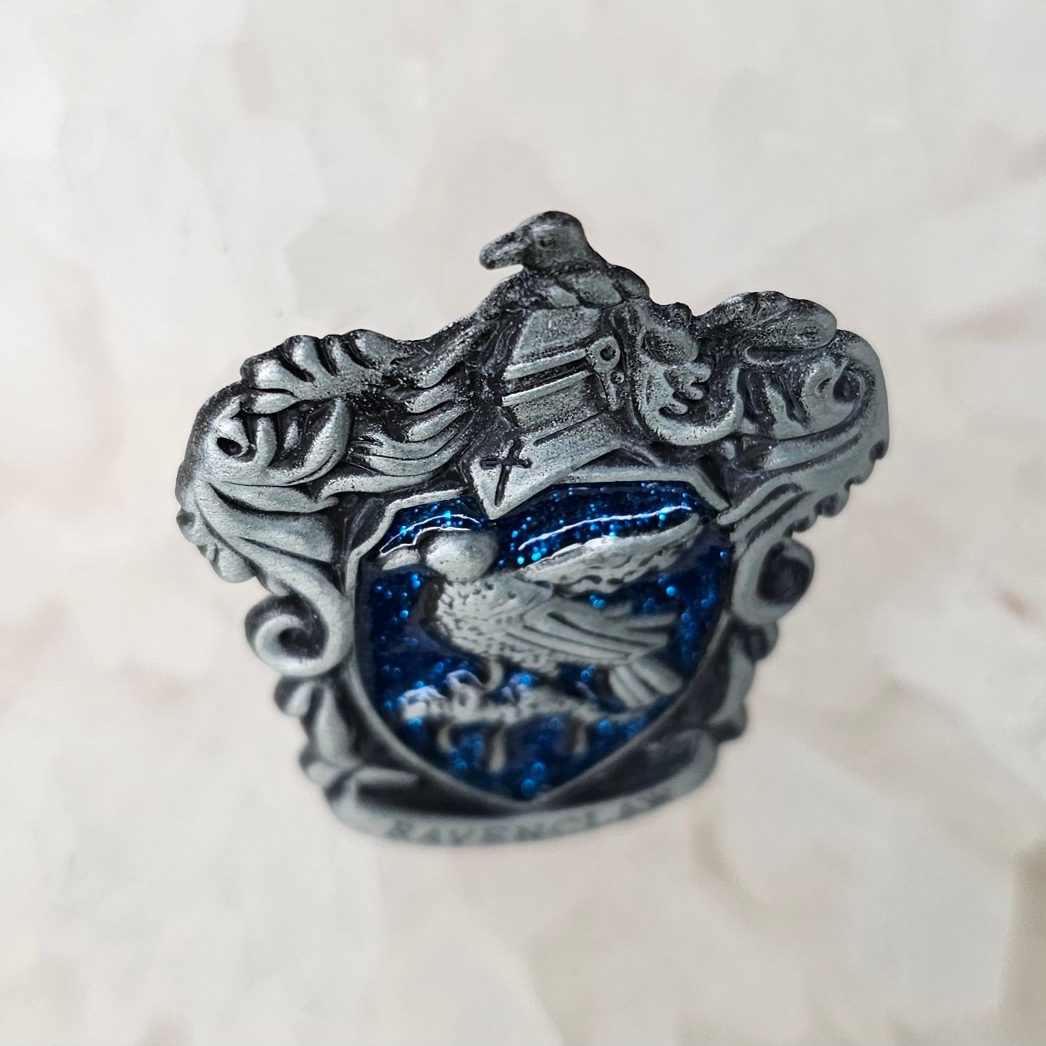 Ravenclaw House Crest Hogwarts School Harry Potter 3D Metal Epoxy Glitter Enamel Pins Hat Pins Lapel Pin Brooch Badge Festival Pin