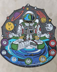 10 Pack - Chakranaut Meditation Astronaut Chakra Cosmonaut Space Buddha Planet Wholesale Glow Enamel Pins Hat Pins Lapel Pin Brooch Badge Festival Pin