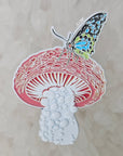 10 Pack - 3D Butterfly Magic Mushroom Psychedelic Shroom Nature Art Wholesale Enamel Pins Hat Pins Bulk Lapel Pin Brooch Badge Festival Pin