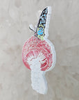 3D Butterfly Magic Mushroom Psychedelic Shroom Nature Art Enamel Pins Hat Pins Lapel Pin Brooch Badge Festival Pin