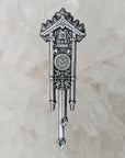 3D Cuckoo Clock Grandfather Clock Mini Spoon 3D Metal Enamel Pins Hat Pins Lapel Pin Brooch Badge Festival Pin