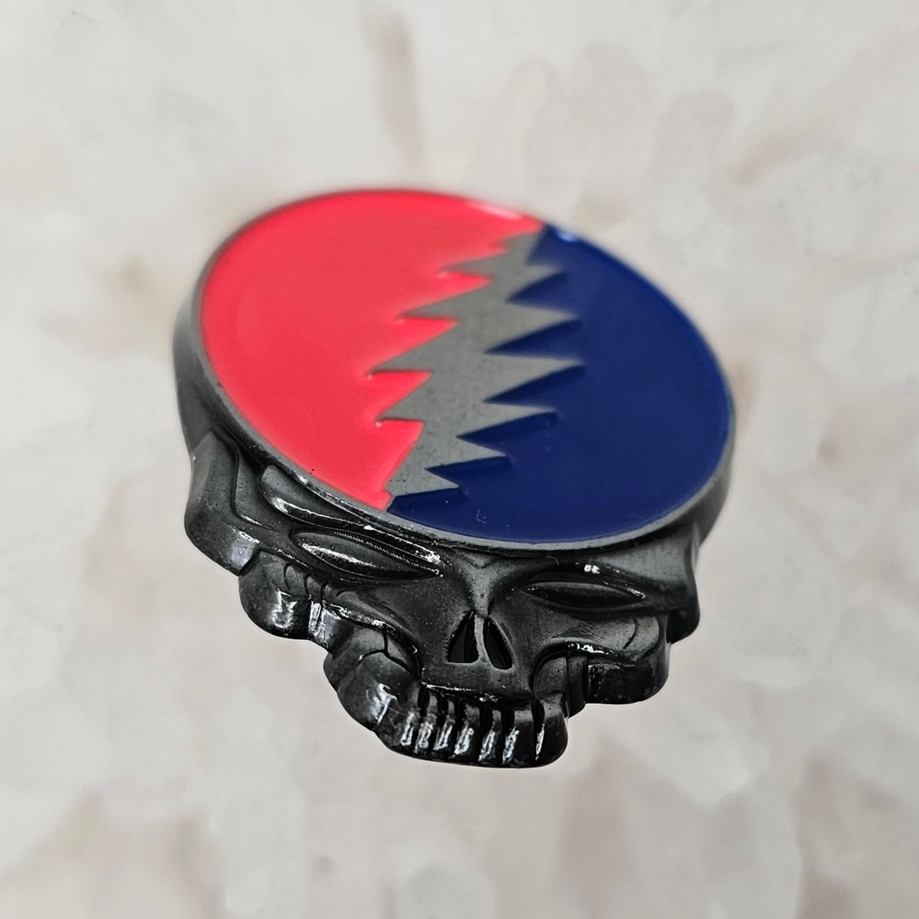 Forever Grateful 3D Metal Stealie Skull Dead Lot Enamel Pins Hat Pins Lapel Pin Brooch Badge Festival Pin