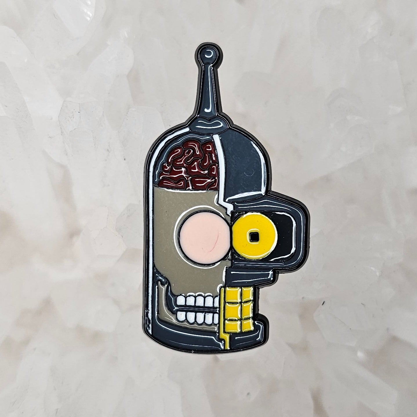 Humanoid Robot Bender Cartoon Comedy Funny Enamel Pins Hat Pins Lapel Pin Brooch Badge Festival Pin