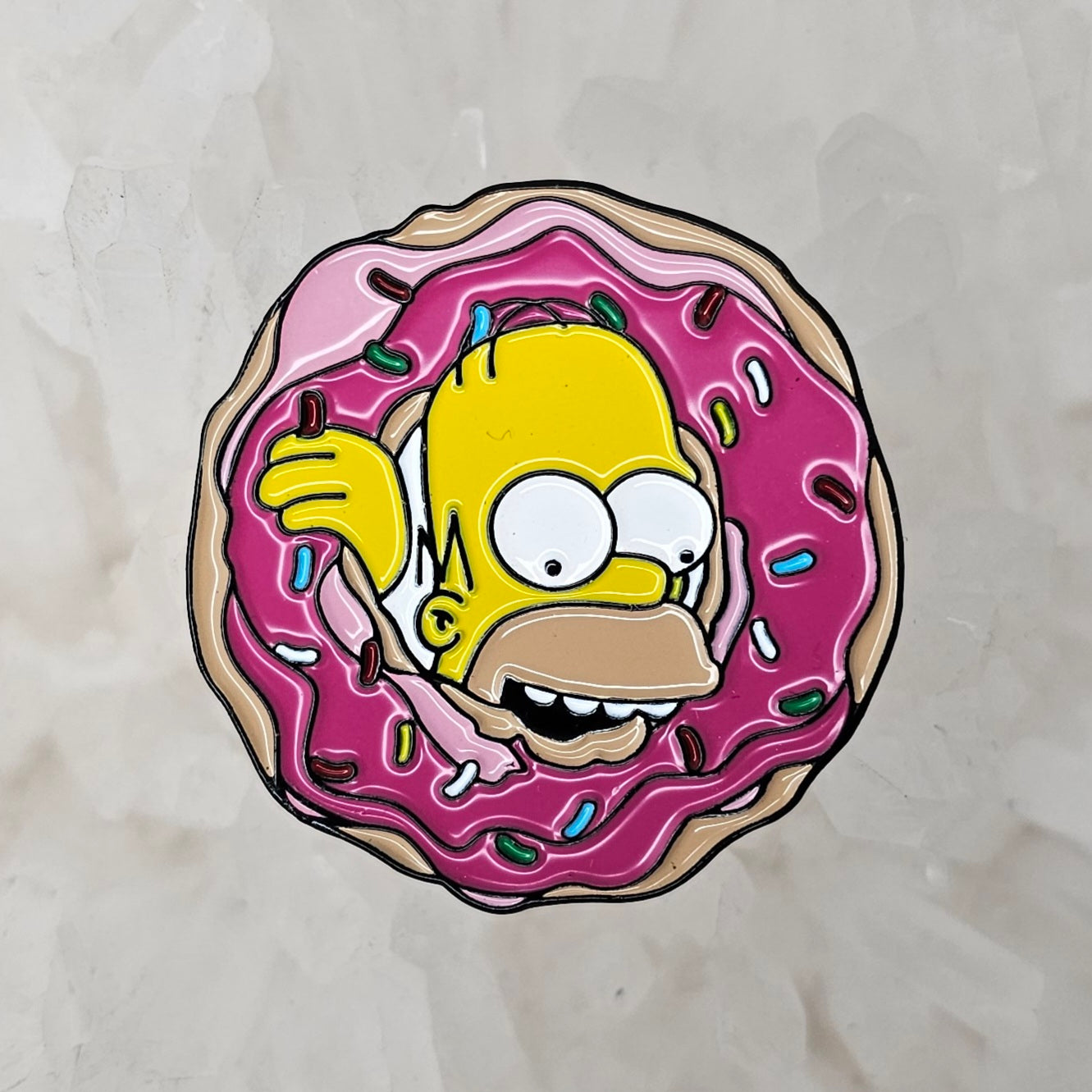 Donut Dimension Homer Simpson 90s Cartoon Comedy Funny Enamel Pins Hat Pins Lapel Pin Brooch Badge Festival Pin