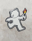 Banksy Molotov Teddy Bear Enamel Pins Hat Pins Lapel Pin Brooch Badge Festival Pin