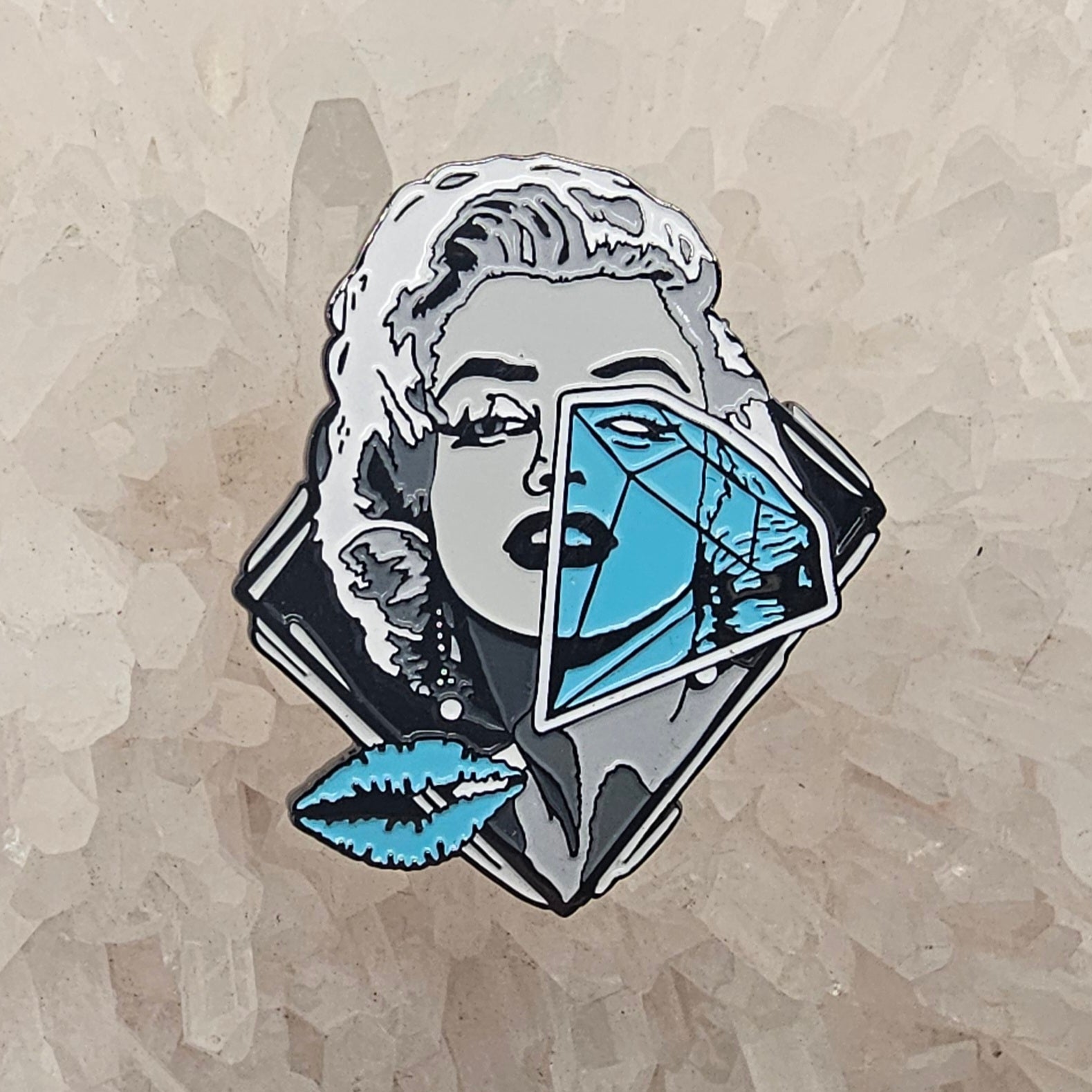 Diamond Eye Marilyn Monroe Enamel Pins Hat Pins Lapel Pin Brooch Badge Festival Pin
