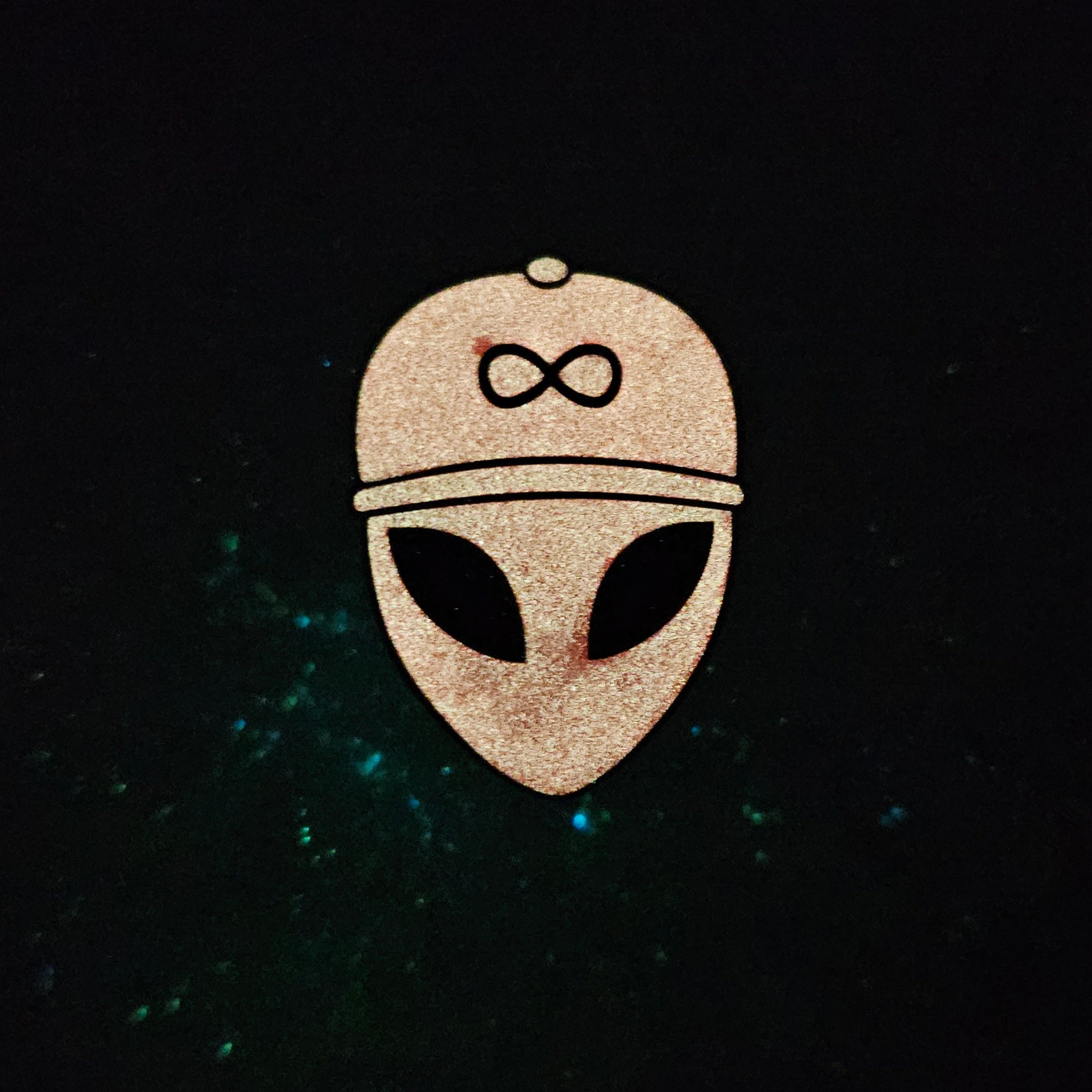 Festie Martian Ufo Alien Red Glow Enamel Pins Hat Pins Lapel Pin Brooch Badge Festival Pin