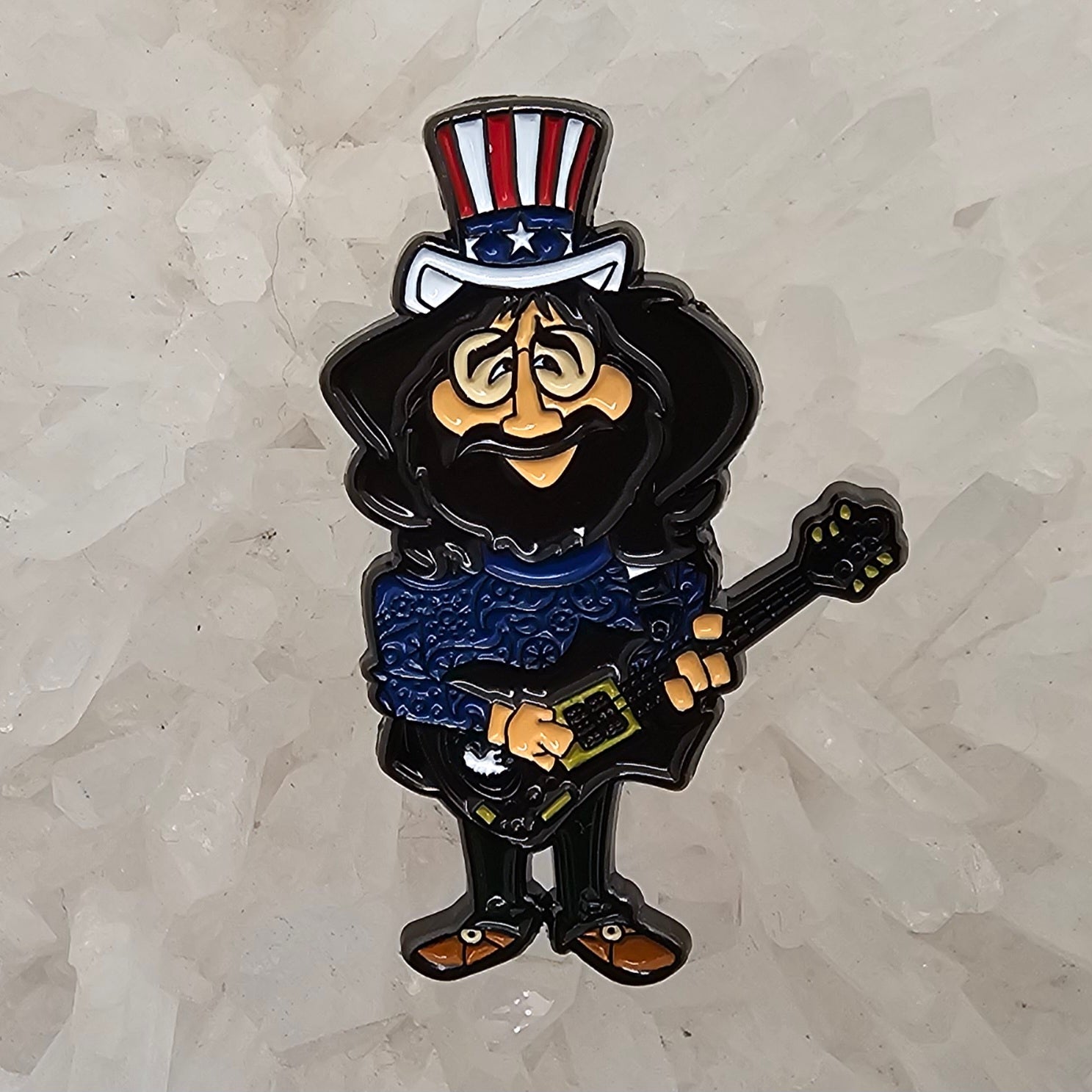 Forever Grateful Young Jerry Dead Head Garcia Enamel Pins Hat Pins Lapel Pin Brooch Badge Festival Pin