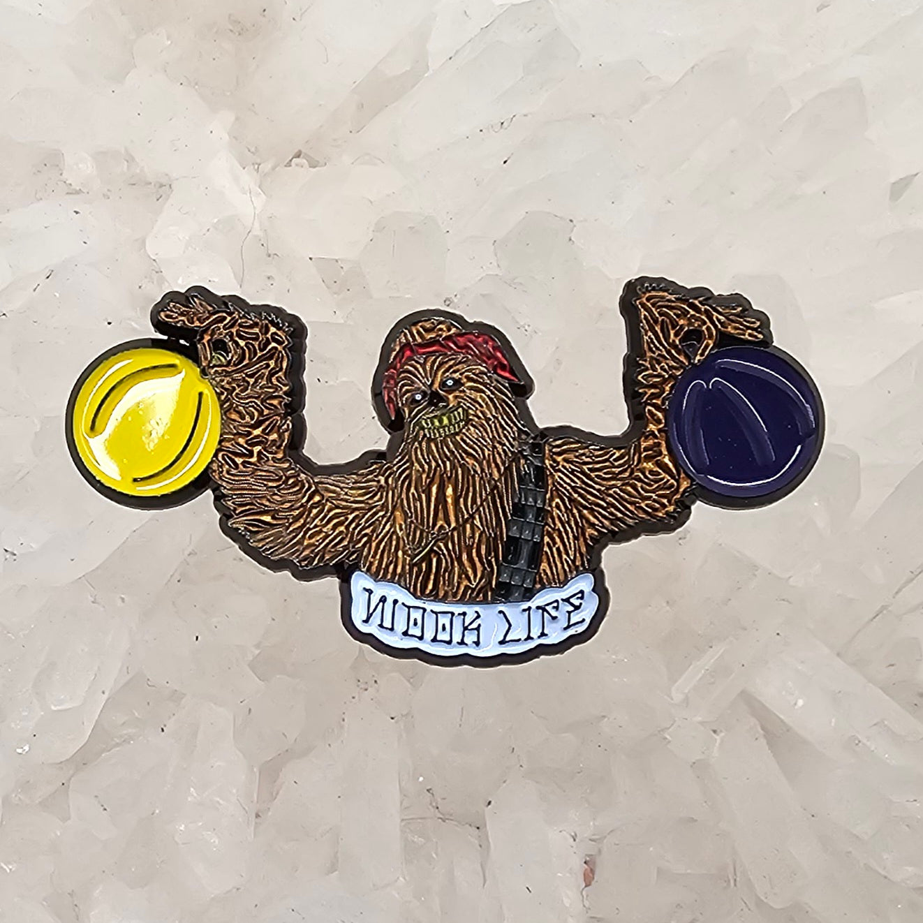 Wook Life Chewbacca Star Nitrous Whip It Wookie Wars Enamel Pins Hat Pins Lapel Pin Brooch Badge Festival Pin