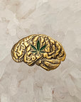 Weed Brain Pot Head Cannabis 3D Metal Enamel Pins Hat Pins Lapel Pin Brooch Badge Festival Pin
