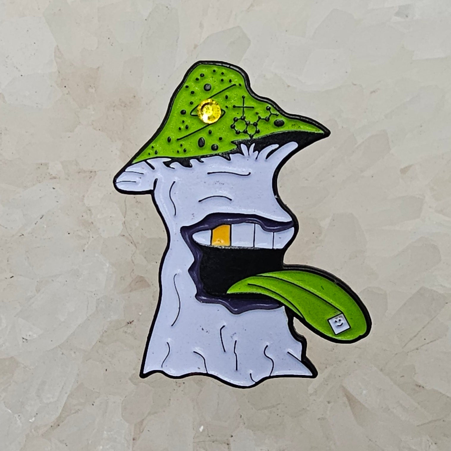 Man Eating Third Eye Mushroom Monster Candy Flip Enamel Pins Hat Pins Lapel Pin Brooch Badge Festival Pin
