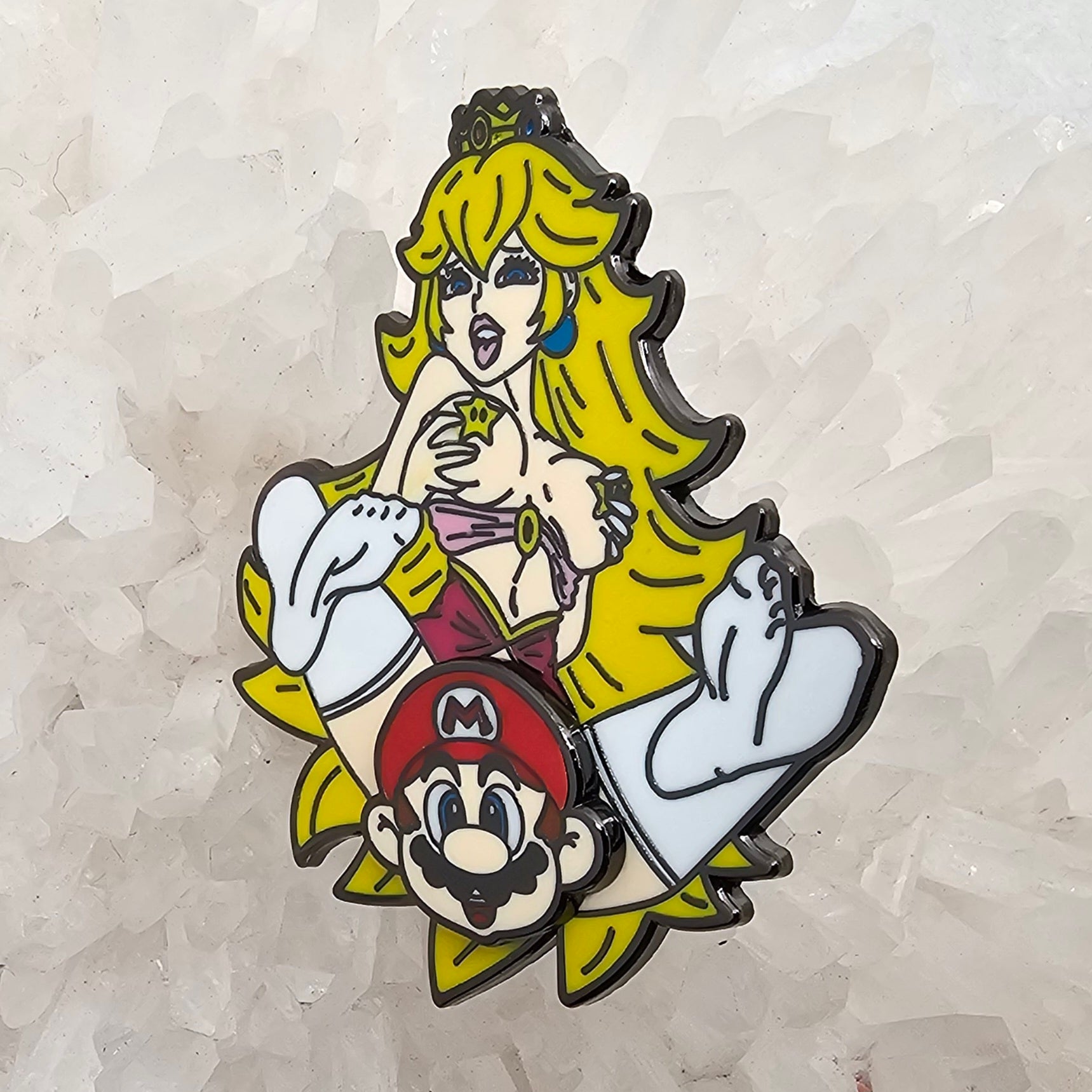 10 Pack -  Peaches &amp; Cream Mario Video Game Kinked Sexy Wholesale Spinner Enamel Pins Hat Pins Lapel Pin Bulk Brooch Badge Festival Pin