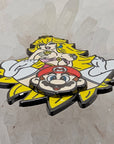 Peaches & Cream Mario Video Game Kinked Sexy Spinner Enamel Pins Hat Pins Lapel Pin Brooch Badge Festival Pin