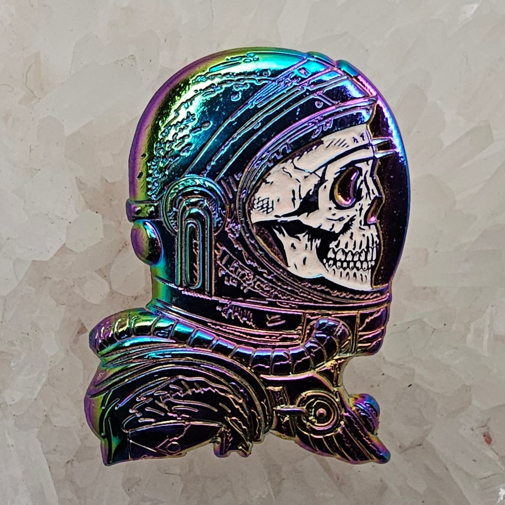 5 Pack - Undead Astronaut Space Skeleton Cosmonaut Universe Wholesale Glow Enamel Pins Hat Pins Lapel Pin Bulk Brooch Badge Festival Pin