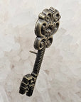 10 Pack - 3D Bronze Skeleton Key Wholesale Mini Spoon Enamel Pins Hat Pins Lapel Pin Bulk Brooch Badge Festival Pin