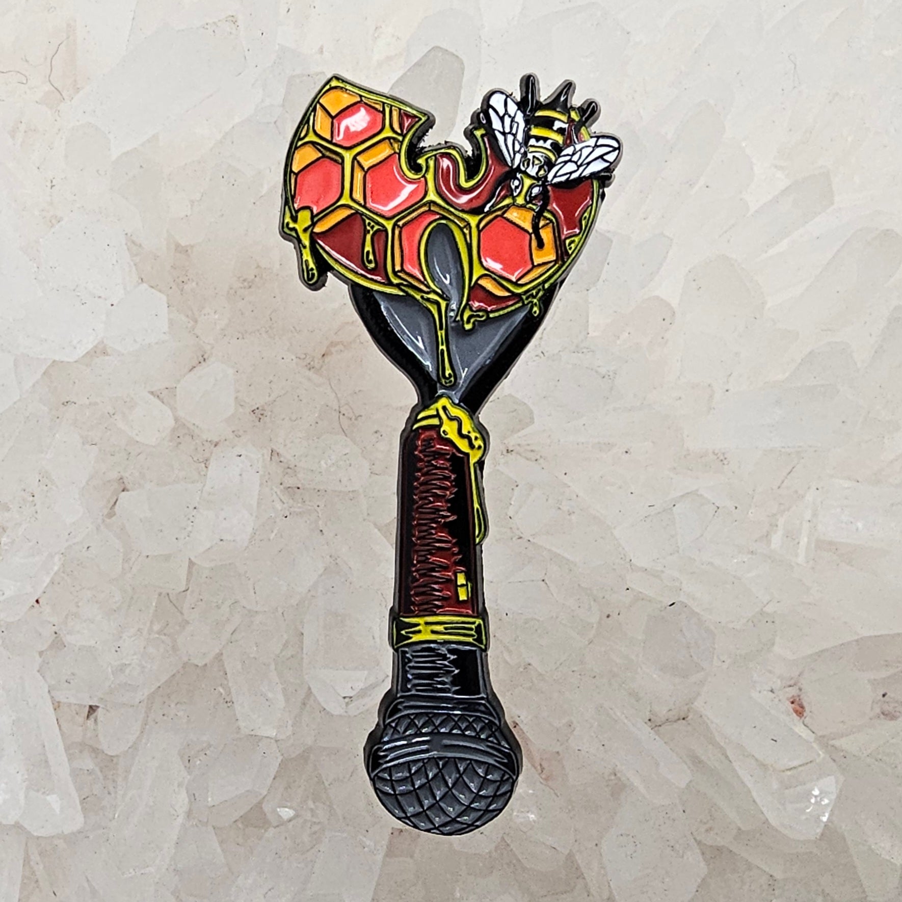 Spoontang Clan Microphone Wu Tang Hip Hop Rap Mini Spoon Enamel Pins Hat Pins Lapel Pin Brooch Badge Festival Pin
