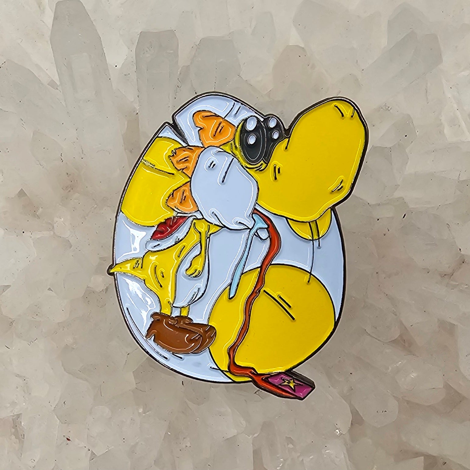 Long Strange Trip Yoshi Acid Melt Blotter Yellow V1 Enamel Pins Hat Pins Lapel Pin Brooch Badge Festival Pin