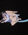 Sexy Anime Polearm Warrior Woman Kinked Manga Erotic Cartoon Glitter & Glow Enamel Pins Hat Pins Lapel Pin Brooch Badge Festival Pin