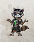 Grateful Raging Raccoon Dead Lot Shakedown Street Hippie Animal Art Enamel Pins Hat Pins Lapel Pin Brooch Badge Festival Pin
