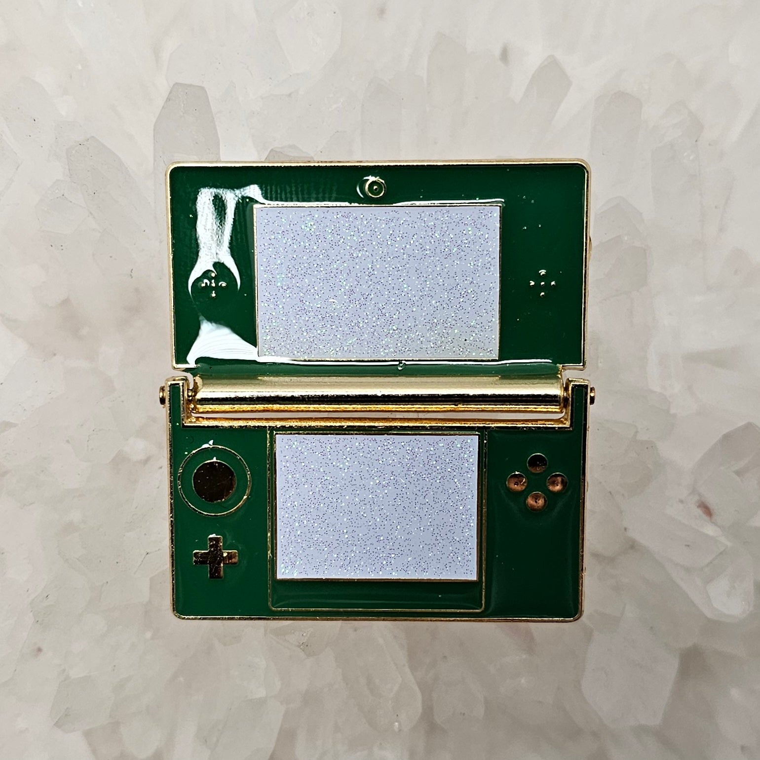 PINtendo DS Green Video Game Nerd Hinged Enamel Pins Hat Pins Lapel Pin Brooch Badge Festival Pin