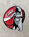 Coca Cocaine Bear Cola Polar Edition Enamel Hat Pin Enamel Pins Hat Pins Lapel Pin Brooch Badge Festival Pin