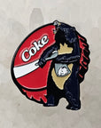Coca Cocaine Bear Cola Black Bear Edition Enamel Hat Pin Enamel Pins Hat Pins Lapel Pin Brooch Badge Festival Pin