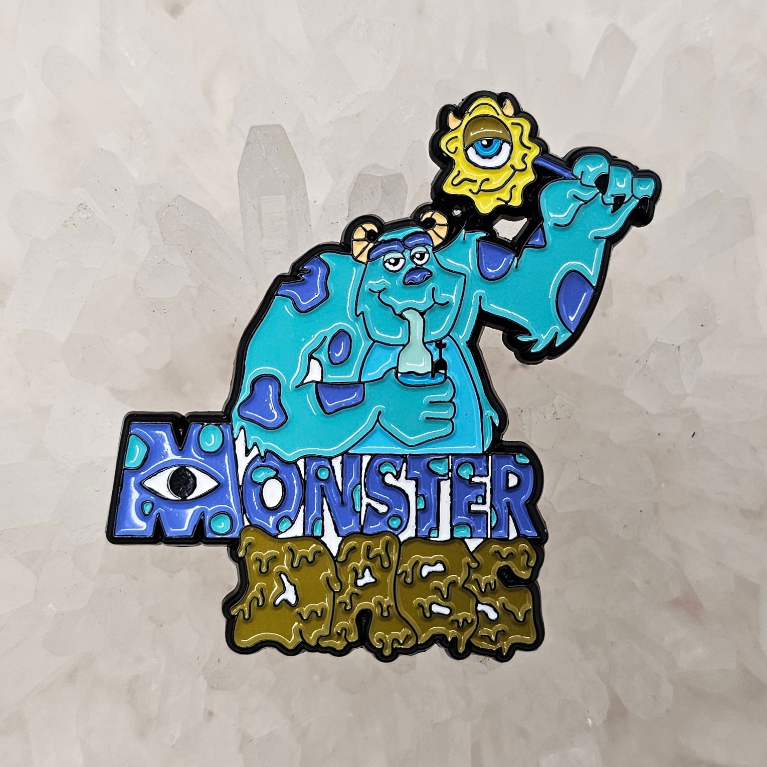 Monster Dabs Inc Stoner Sully Mike Glob Weed Enamel Pins Hat Pins Lapel Pin Brooch Badge Festival Pin