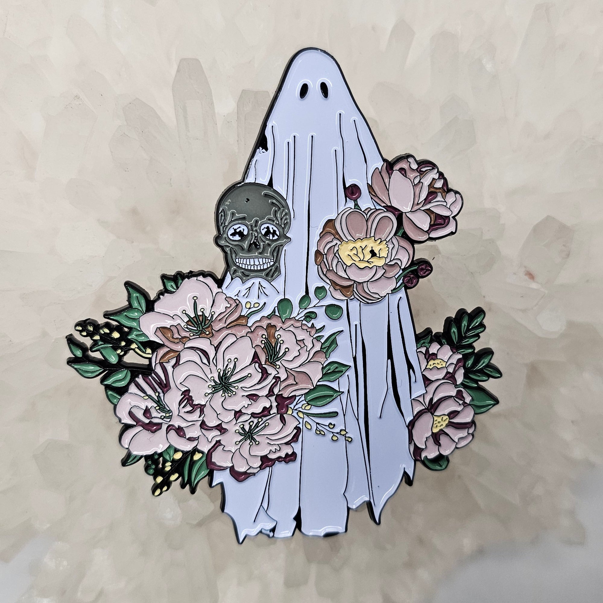 Haunted Halloween Flower Ghost Skull Spooky Horror Enamel Pins Hat Pins Lapel Pin Brooch Badge Festival Pin