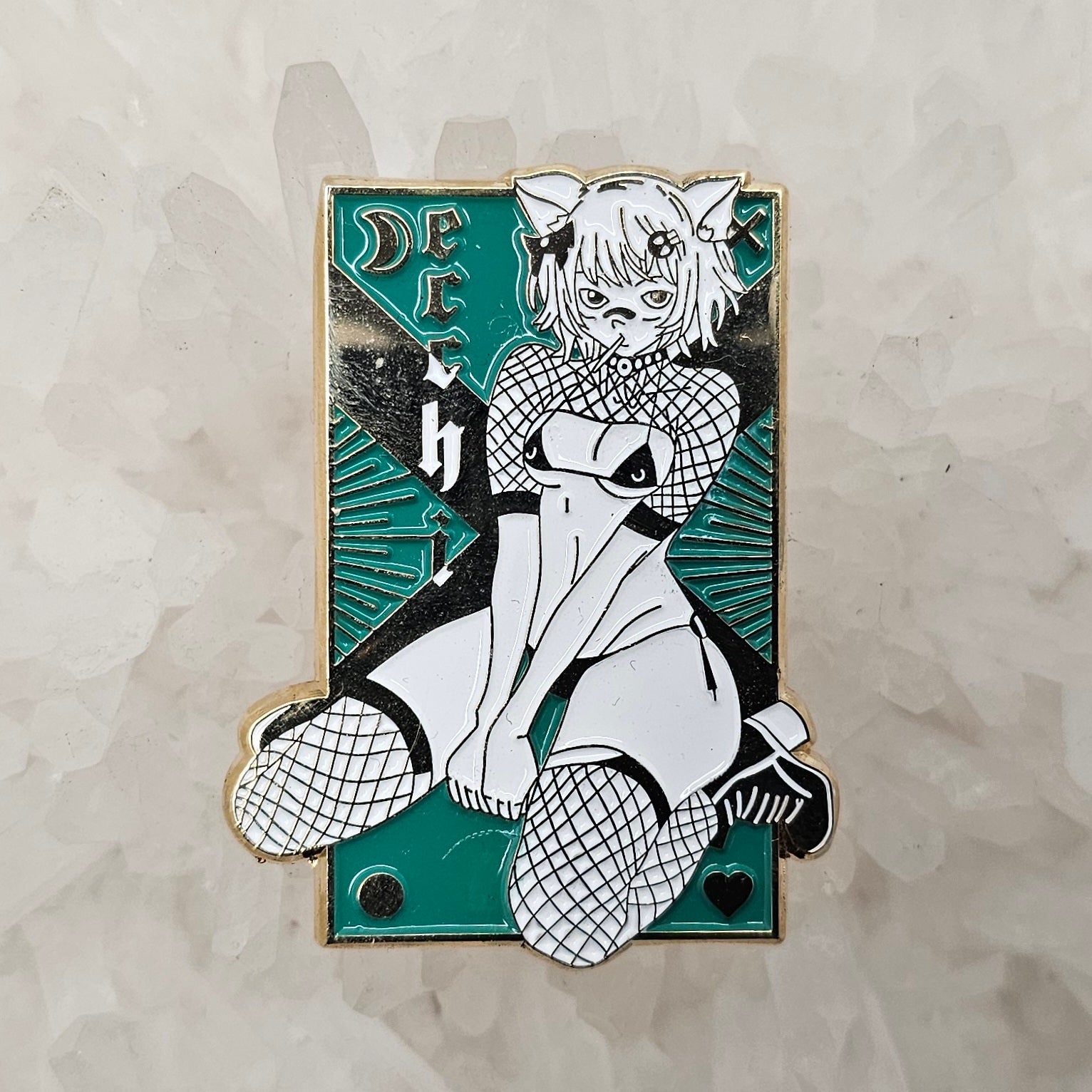 Kinked Anime Cat Girl Sexy Rave Pin Up Manga Pin Up V3 Enamel Pins Hat Pins Lapel Pin Brooch Badge Festival Pin