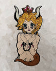 Bowsette Sexy Bowser Super Kinked Mario Bros Video Game Pin Up Glitter Enamel Pins Hat Pins Lapel Pin Brooch Badge Festival Pin
