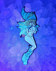 Lewd Dark Magician V2 Yu Gi Girl Oh Erotic 90s Cartoon Pin Up Glitter Enamel Pins Hat Pins Lapel Pin Brooch Badge Festival Pin