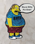 Worst Billy Pin Ever Simpson X Billy MF Strings Jam Band Bluegrass Enamel Pins Hat Pins Lapel Pin Brooch Badge Festival Pin