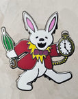 Forever Grateful White Rabbit Dead In Wonderland Dancing Bear Enamel Pins Hat Pins Lapel Pin Brooch Badge Festival Pin