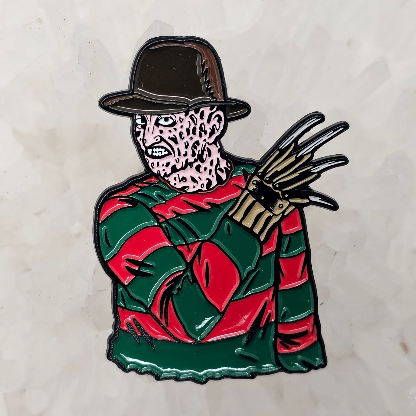Freddy Fingers Krueger Nightmare On Horror Elm Street Enamel Pins Hat Pins Lapel Pin Brooch Badge Festival Pin
