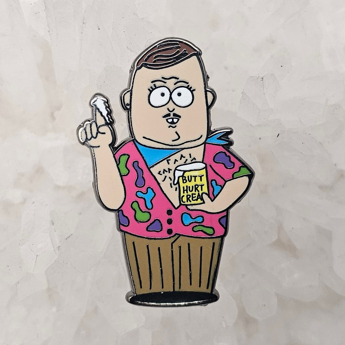 Big Gay Al Butt Hurt Cream South Park Comedy Tv 90s Cartoon Enamel Pins Hat Pins Lapel Pin Brooch Badge Festival Pin