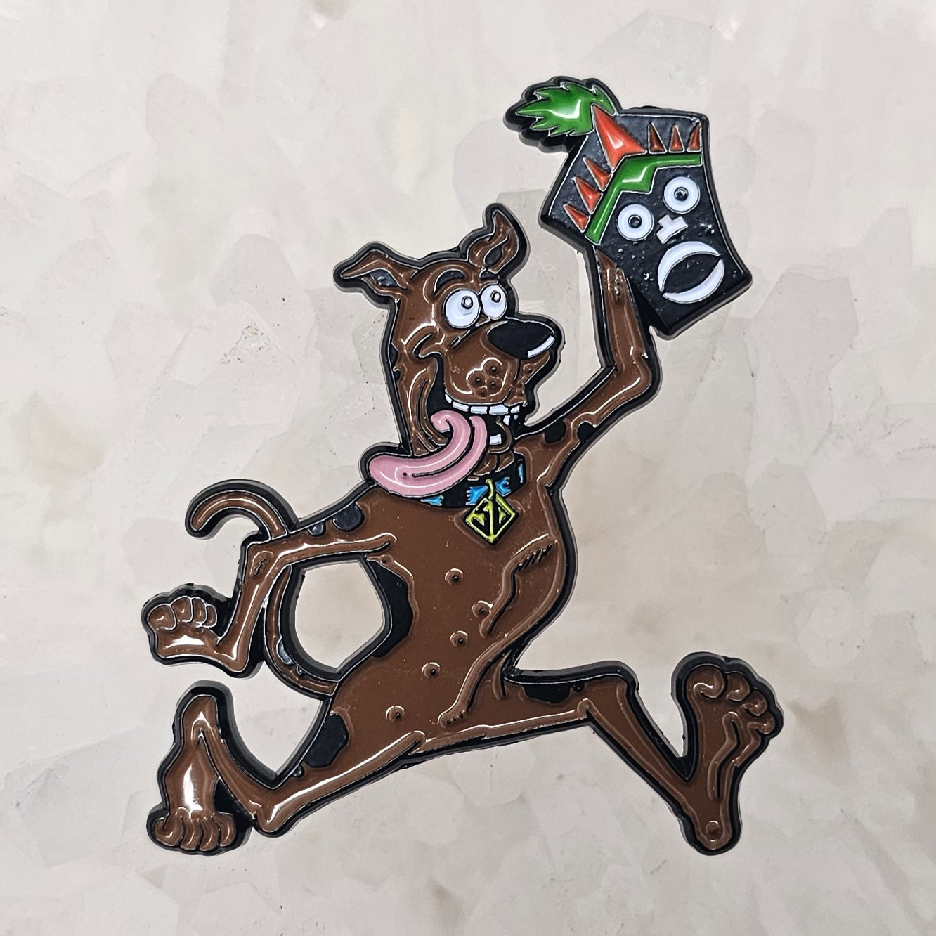 2 Pin Set - Jump Man Scooby &amp; Shaggy Cartoon Animal Enamel Pin Set(2) Hat Pins Lapel Pin Brooch Badge Festival Pin Pin Set Of 2