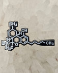 Thc Molecule Weed Dab Glow Enamel Pins Hat Pins Lapel Pin Brooch Badge Festival Pin