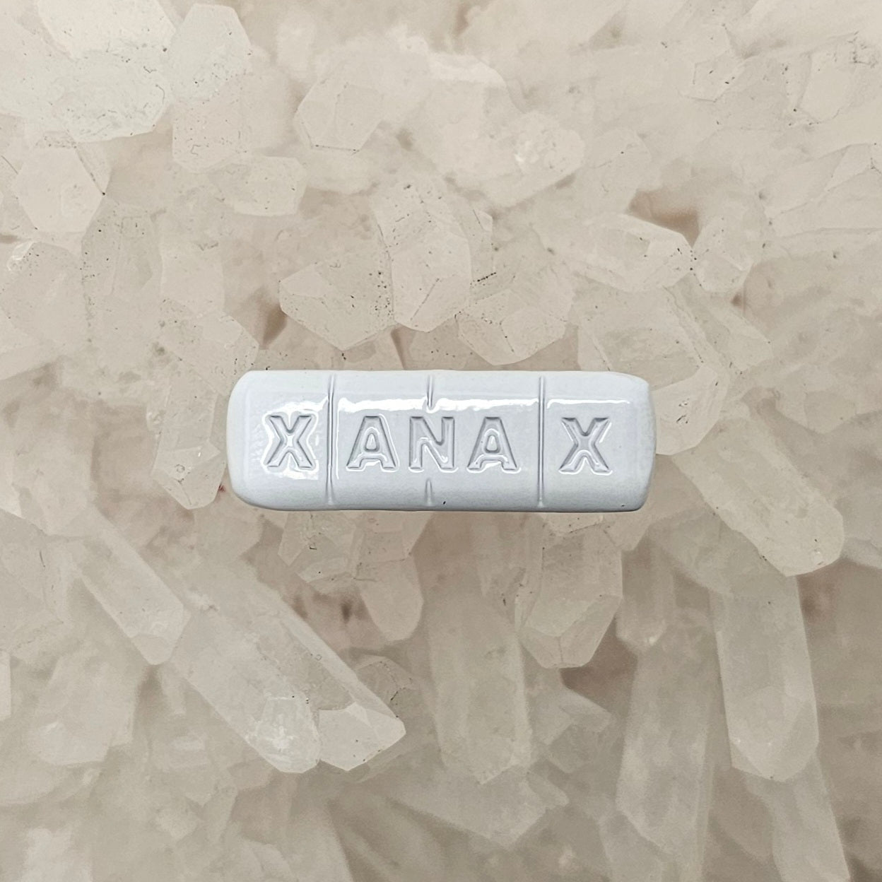 Fake Xanax Bar Funny Gag Gift Xanex Drug Enamel Pins Hat Pins Lapel Pin Brooch Badge Festival Pin