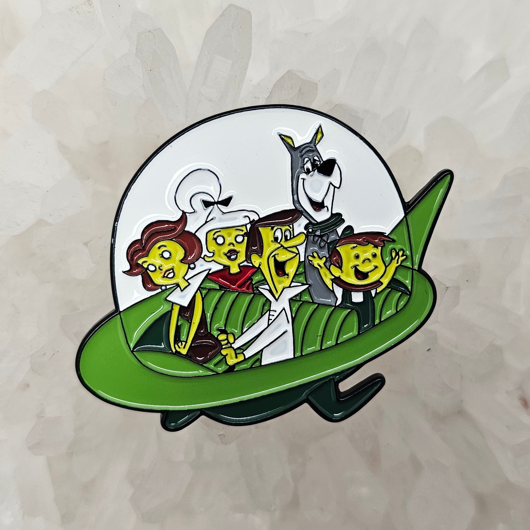 Future Is Now Jetsons Crew Classic Cartoon Enamel Pins Hat Pins Lapel Pin Brooch Badge Festival Pin