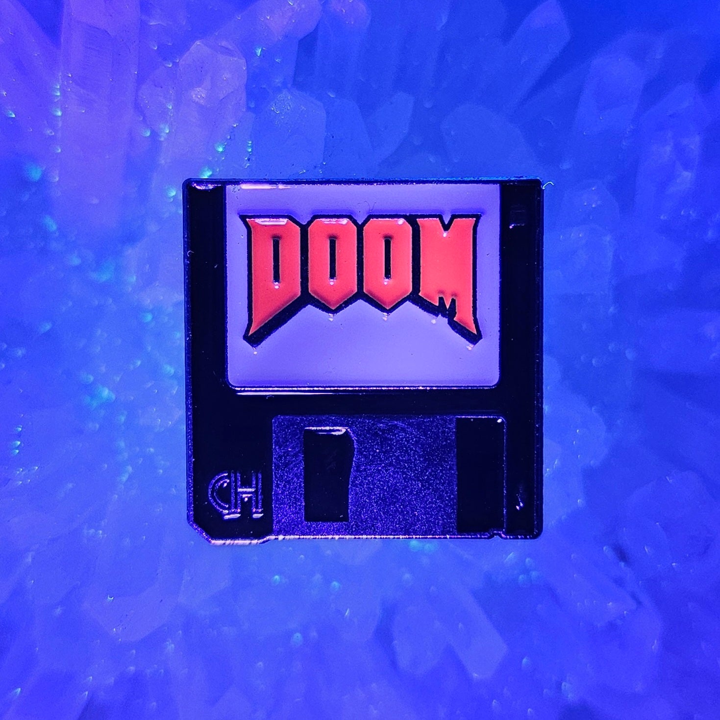 Doom Floppy Rampage Classic Video Game Relic Enamel Pins Hat Pins Lapel Pin Brooch Badge Festival Pin
